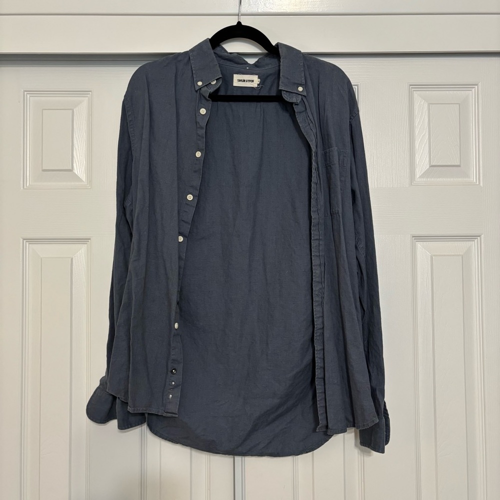 TS Blue Button-Up Shirt